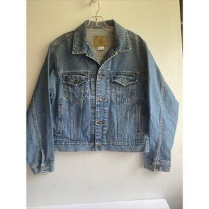 GAP Jean Jacket Mens Size M Blue Heavy Duty Demim Trucker Y2K